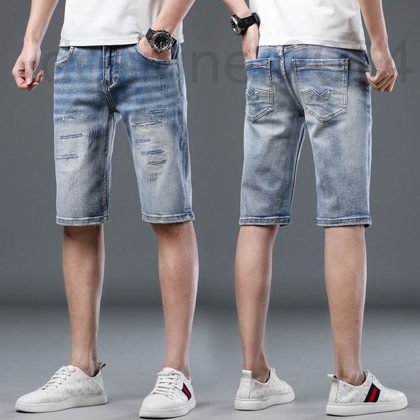 men's shorts designer summer wear light blue slim fitting jeans shorts national fashion holes worn out elastic pants aidc, White;black
men's shorts designer summer wear light blue slim fitting jeans shorts national fashion holes worn out elastic pants aidc, White;black