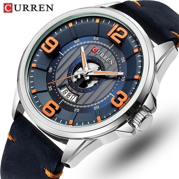 wristwatches curren luxury brand men fashion sport watch mens leather waterproof quartz wrist watches male date clock relogio masculino 2209, Slivery;brown
wristwatches curren luxury brand men fashion sport watch mens leather waterproof quartz wrist watches male date clock relogio masculino 2209, Slivery;brown