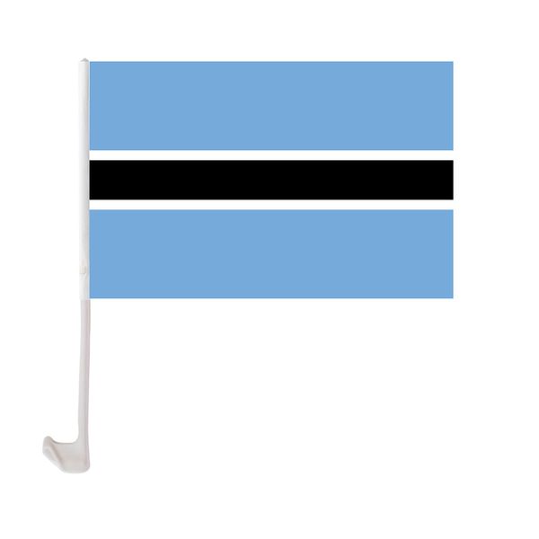 botswana car flag 30x45cm window clip botswanan flags polyester uv protection car decoration banner with flagpole
botswana car flag 30x45cm window clip botswanan flags polyester uv protection car decoration banner with flagpole
