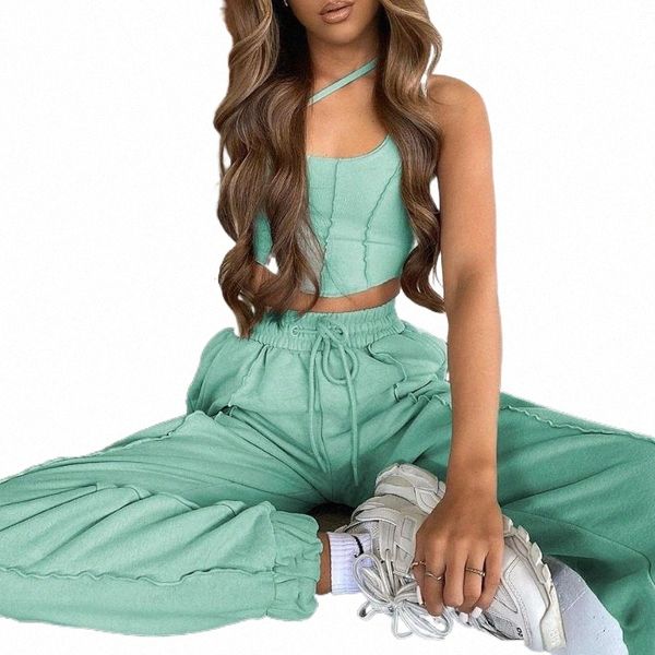 women's tanks & camis women's tanks & camis 2022 autumn slanting shoulder halter camisole sports trousers two-piece suit fashion s, White
women's tanks & camis women's tanks & camis 2022 autumn slanting shoulder halter camisole sports trousers two-piece suit fashion s, White