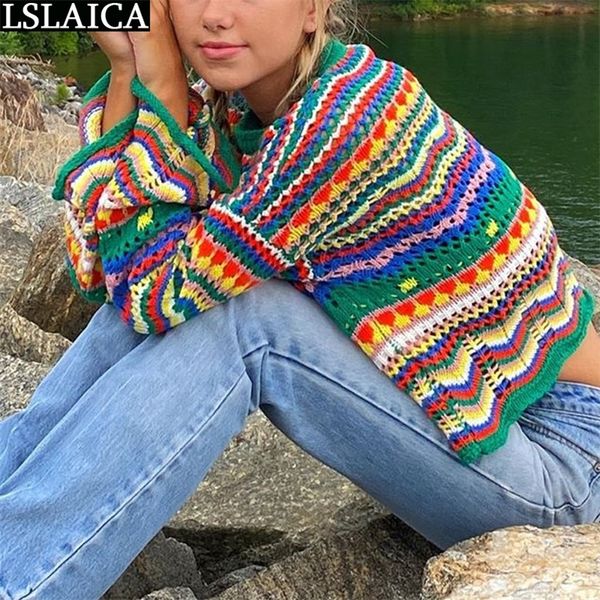 women's sweaters sweater long sleeve colorful stripes stitching oneck casual for knit fashion autumn winter loose 220913, White;black
women's sweaters sweater long sleeve colorful stripes stitching oneck casual for knit fashion autumn winter loose 220913, White;black