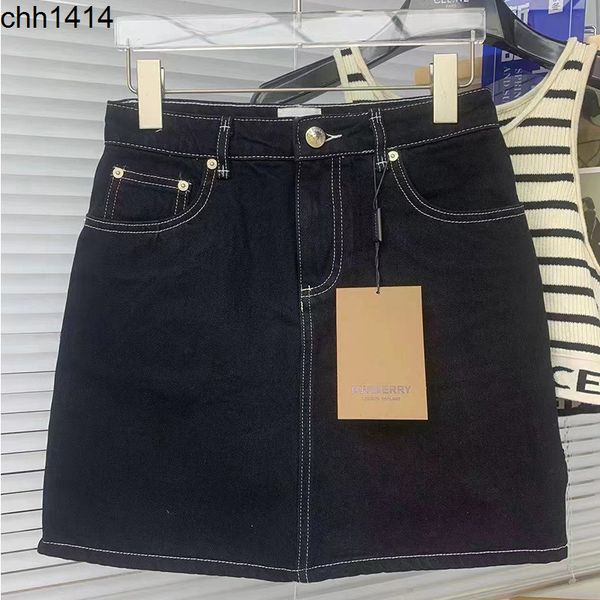 2022 new high waist slim a-shaped skirt denim skirt female summer, Black
2022 new high waist slim a-shaped skirt denim skirt female summer, Black
