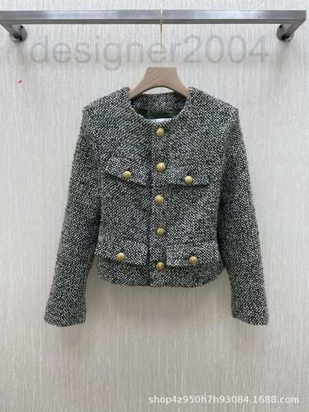 women's jackets designer shenzhen nanyou 2021 new gold button tweed short collarless jacket 7wkd, Black;brown
women's jackets designer shenzhen nanyou 2021 new gold button tweed short collarless jacket 7wkd, Black;brown