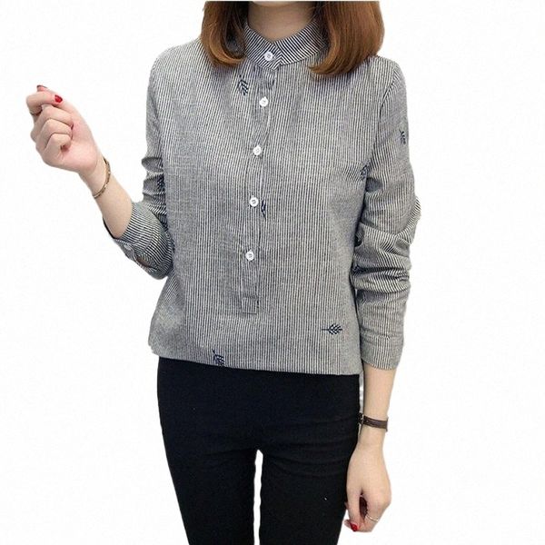 women's blouses & shirts women's blouses & shirts daiqianni striped shirt women 2022 autumn long sleeve tunic gray embroidery blou, White
women's blouses & shirts women's blouses & shirts daiqianni striped shirt women 2022 autumn long sleeve tunic gray embroidery blou, White