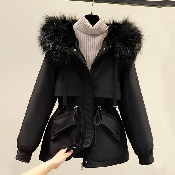 women s jackets cotton padded parkas woman winter 3xl big fur thicken jacket women loose warm liner hooded outwear and coats l220913, Black;brown
women s jackets cotton padded parkas woman winter 3xl big fur thicken jacket women loose warm liner hooded outwear and coats l220913, Black;brown