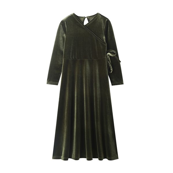 family matching outfits velvet girls robe black and green family match maxi dress 220913, Blue
family matching outfits velvet girls robe black and green family match maxi dress 220913, Blue