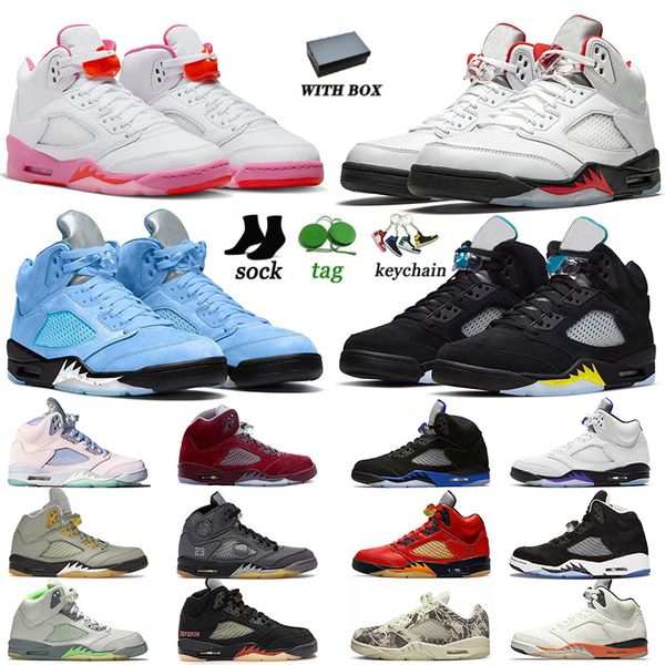 5s sneakers designer unc aqua jumpman basketball shoes 5 with box concord easter pinksicle fire red black muslin sail white metallic silver
5s sneakers designer unc aqua jumpman basketball shoes 5 with box concord easter pinksicle fire red black muslin sail white metallic silver