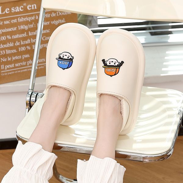 slippers eva winter waterproof women non-slip slippers warm female plush house cartoon slippers indoor outdoor flip flops men shoes 220913, Black
slippers eva winter waterproof women non-slip slippers warm female plush house cartoon slippers indoor outdoor flip flops men shoes 220913, Black