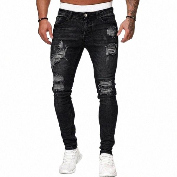 men's pants men's pants denim trousers jeans casual sheath solid color ripped holes frayed gradient washed pantalones hombre q9sl#, Black
men's pants men's pants denim trousers jeans casual sheath solid color ripped holes frayed gradient washed pantalones hombre q9sl#, Black