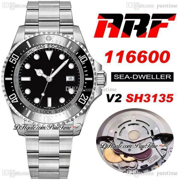 arf v2 sea deep sh3135 automatic mens watch ceramic bezel black dial 904l steel case and oystersteel bracelet super edition same series card, Slivery;brown
arf v2 sea deep sh3135 automatic mens watch ceramic bezel black dial 904l steel case and oystersteel bracelet super edition same series card, Slivery;brown