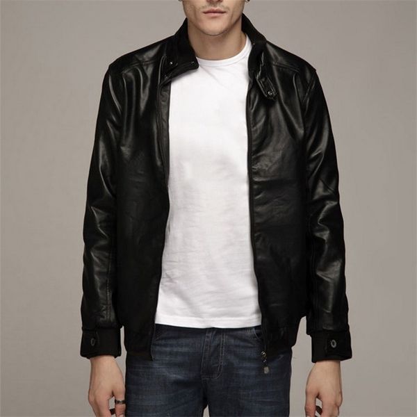 men's leather faux autumn pu jacket for fitness fashion male suede casual coat clothing size s-5xl 2 colors soft warm 220913, Black
men's leather faux autumn pu jacket for fitness fashion male suede casual coat clothing size s-5xl 2 colors soft warm 220913, Black