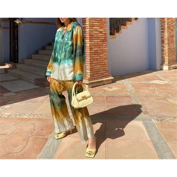 women's two piece pants xeasy summer women vintage two-piece set tie dye single-breasted shirt elastic high waist casual trousers pants, White
women's two piece pants xeasy summer women vintage two-piece set tie dye single-breasted shirt elastic high waist casual trousers pants, White