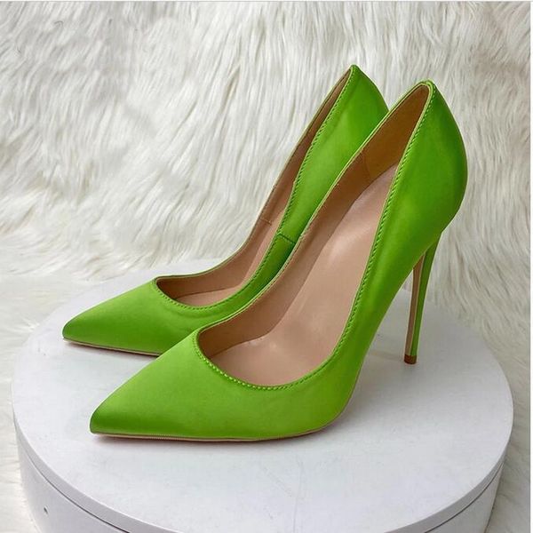 solid lime green shoes women red bottom satin pointy toe elegant high heel wedding bridemaids party shoes 8cm 10cm 12cm stiletto pumps shall, Black
solid lime green shoes women red bottom satin pointy toe elegant high heel wedding bridemaids party shoes 8cm 10cm 12cm stiletto pumps shall, Black