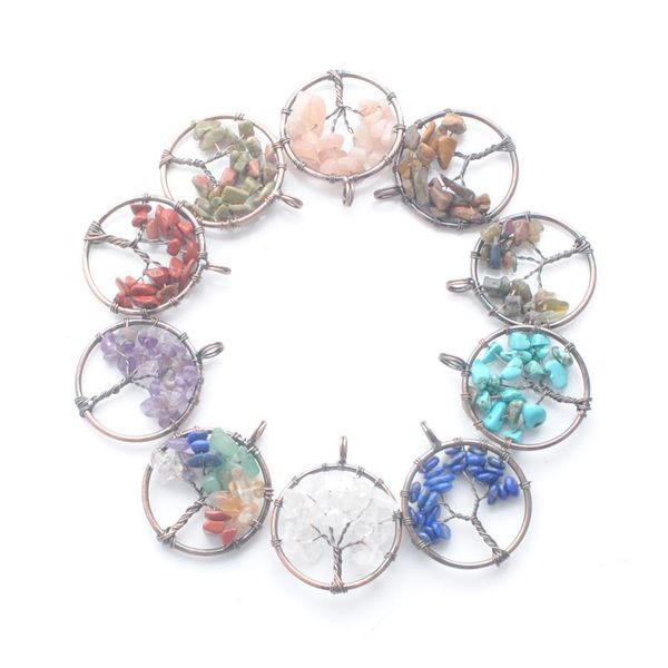 pendant necklaces natural gemstone chips pendants 30mm round dangle ancient copper wire wrapped tree of life amet for ear carshop2006 dhalp, Silver
pendant necklaces natural gemstone chips pendants 30mm round dangle ancient copper wire wrapped tree of life amet for ear carshop2006 dhalp, Silver