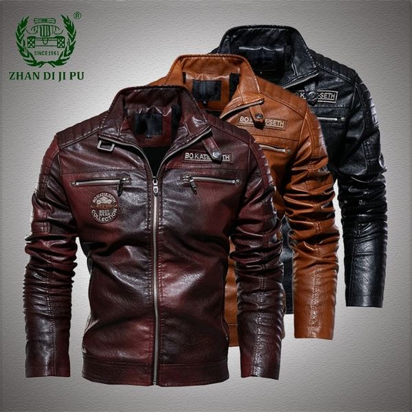 men's leather faux pu jacket men winter fleece warm jackets male casual stand collar motorcycle windbreaker military mens coat 220913, Black
men's leather faux pu jacket men winter fleece warm jackets male casual stand collar motorcycle windbreaker military mens coat 220913, Black