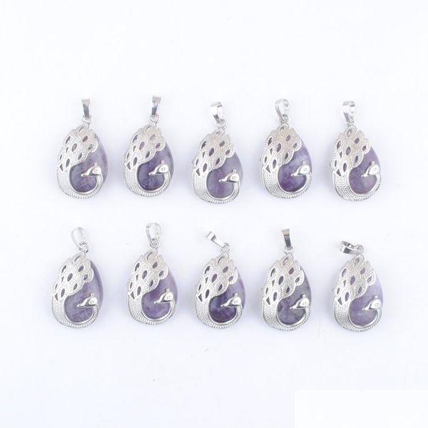 pendant necklaces natural stone amethyst pendants water drop beads pendum peacock pattern animal shape reiki men women j dhseller2010 dhjwx, Silver
pendant necklaces natural stone amethyst pendants water drop beads pendum peacock pattern animal shape reiki men women j dhseller2010 dhjwx, Silver