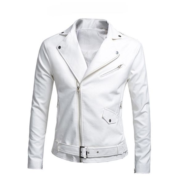 men's leather faux leather black white leather jacket fashion spring autumn slim fit men's motorcycle jacket with zipper casual ma
men's leather faux leather black white leather jacket fashion spring autumn slim fit men's motorcycle jacket with zipper casual ma