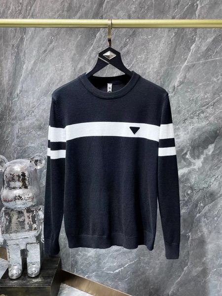 men's warm sweater casual fashion round neck knit designer sweater winter black and white sweatshirt, White;black
men's warm sweater casual fashion round neck knit designer sweater winter black and white sweatshirt, White;black