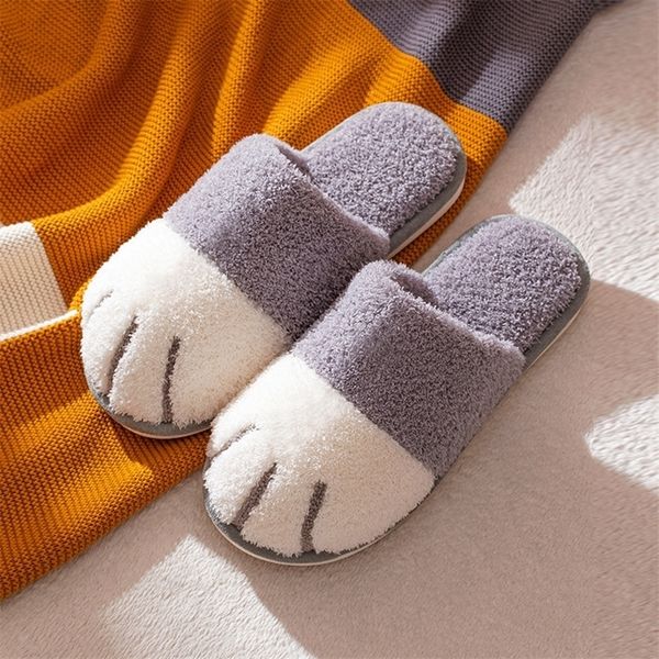slippers fashion cotton slippers womens home cartoon cute cat claws plush shoes couples warm indoor soft sole thick slippers men 220913, Black
slippers fashion cotton slippers womens home cartoon cute cat claws plush shoes couples warm indoor soft sole thick slippers men 220913, Black