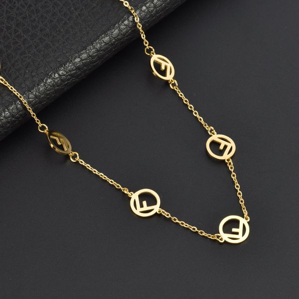 popular f circle pendant necklace gold plated stainless steel jewelry for gift, Silver
popular f circle pendant necklace gold plated stainless steel jewelry for gift, Silver