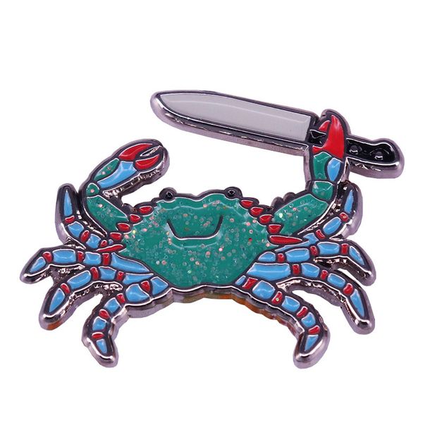 other fashion accessories cute glitter sea animal badge pin green crab holding knife metal enamel brooch unique trendy costume backpack jewe, Silver
other fashion accessories cute glitter sea animal badge pin green crab holding knife metal enamel brooch unique trendy costume backpack jewe, Silver
