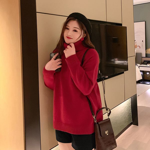 women s sweaters large size clothing autumn winter turtleneck loose 220913, White;black
women s sweaters large size clothing autumn winter turtleneck loose 220913, White;black