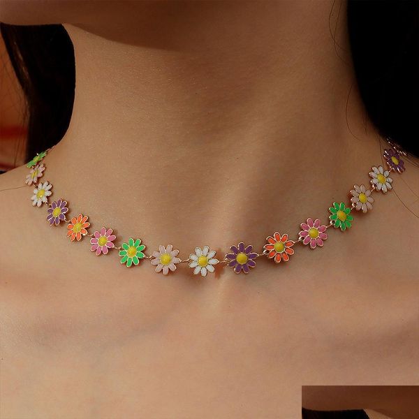 chokers elegant flower daisy clavicle necklace chockers for women statement bridal wedding party jewelry korean choker bead sexyhanz dhy1u, Golden;silver
chokers elegant flower daisy clavicle necklace chockers for women statement bridal wedding party jewelry korean choker bead sexyhanz dhy1u, Golden;silver