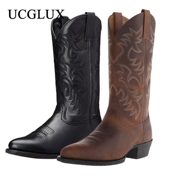 boots mens vintage embroidered decorated cowboy fashion pointed toe leather long sapato masculino 220913, Black
boots mens vintage embroidered decorated cowboy fashion pointed toe leather long sapato masculino 220913, Black