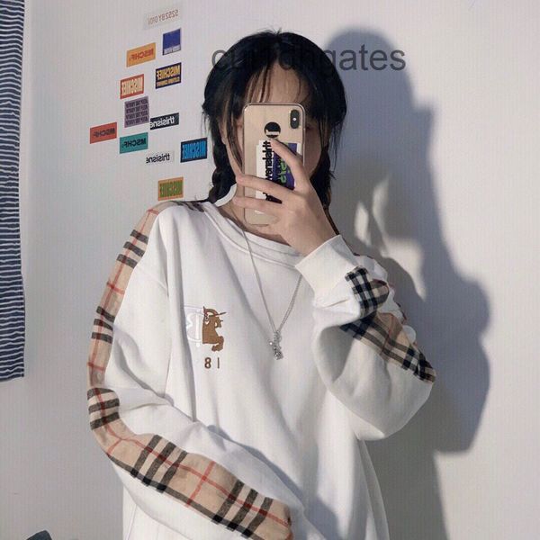 2022 designer burb hoodies online store chao brand tb plaid stitched long sleeve women's 2022 autumn net r b47l, Black
2022 designer burb hoodies online store chao brand tb plaid stitched long sleeve women's 2022 autumn net r b47l, Black