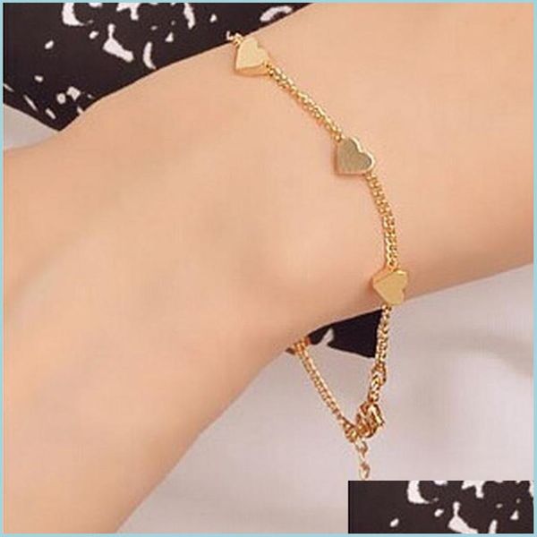 link chain gold heart and star charms bracelet for women fashion accessories bracelets bangles drop delivery 2021 jewelry vipjewel dhziz, Black
link chain gold heart and star charms bracelet for women fashion accessories bracelets bangles drop delivery 2021 jewelry vipjewel dhziz, Black
