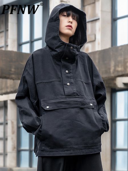men s hoodies sweatshirts pfnw darkwear niche design hooded denim jackets for men women autumn spring solid unique coats pocket sports 12a4, Black
men s hoodies sweatshirts pfnw darkwear niche design hooded denim jackets for men women autumn spring solid unique coats pocket sports 12a4, Black