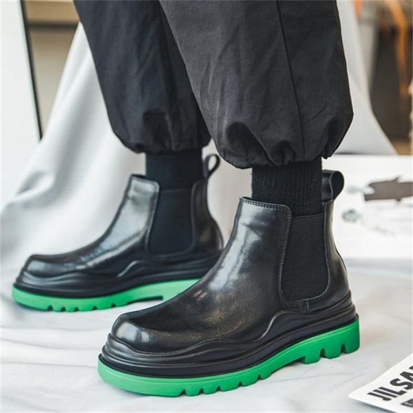 boots men ankle retro casual genuine leather chelsea slip on male shoes mens british tooling platform short 220913, Black
boots men ankle retro casual genuine leather chelsea slip on male shoes mens british tooling platform short 220913, Black