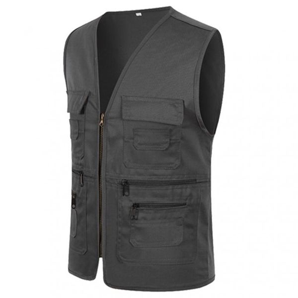 men's vests vest men casual sleeveless cargo jacket multi pocket waistcoat fashion outdoor vest solid color zipper vests mens clothing, Black;white
men's vests vest men casual sleeveless cargo jacket multi pocket waistcoat fashion outdoor vest solid color zipper vests mens clothing, Black;white