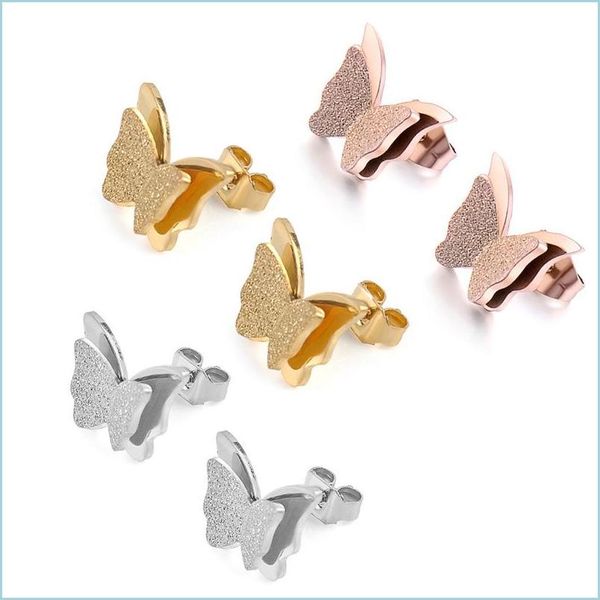 stud european american fashion gold 3d butterfly titanium stud earring luxury designer stainless steel matte finish animal mjfashion dhxng, Golden;silver
stud european american fashion gold 3d butterfly titanium stud earring luxury designer stainless steel matte finish animal mjfashion dhxng, Golden;silver