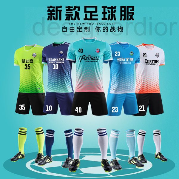 soccer sets/tracksuits designer football jersey group purchase competition training clothes short sleeved team football sportswear children&, Black
soccer sets/tracksuits designer football jersey group purchase competition training clothes short sleeved team football sportswear children&, Black