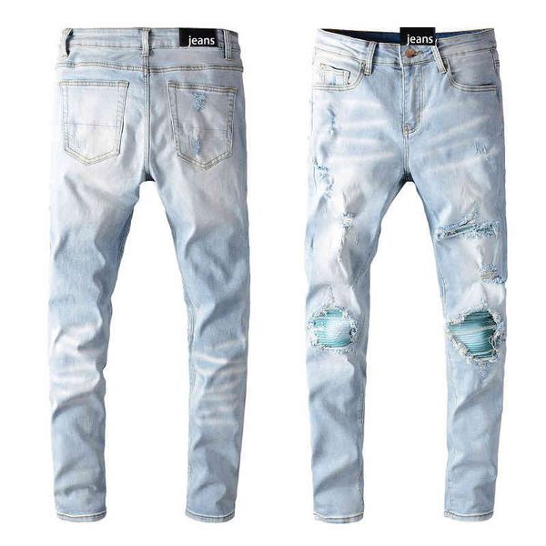 fashion street cowboy casual pants micro elastic cotton youth light blue splash paint tight jeans anniris hole breaking patch cloth trend le
fashion street cowboy casual pants micro elastic cotton youth light blue splash paint tight jeans anniris hole breaking patch cloth trend le
