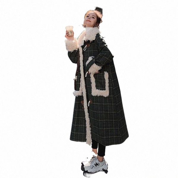 women's wool & blends women's wool & blends lamb stitching green plaid british style over knee all-match fashion warm single-breas, Black
women's wool & blends women's wool & blends lamb stitching green plaid british style over knee all-match fashion warm single-breas, Black