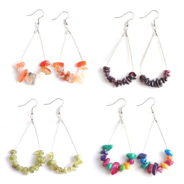 women jewelry dangle earrings natural chip blue-veins stone colorful reiki chakra healing drop earring bw906, Silver
women jewelry dangle earrings natural chip blue-veins stone colorful reiki chakra healing drop earring bw906, Silver