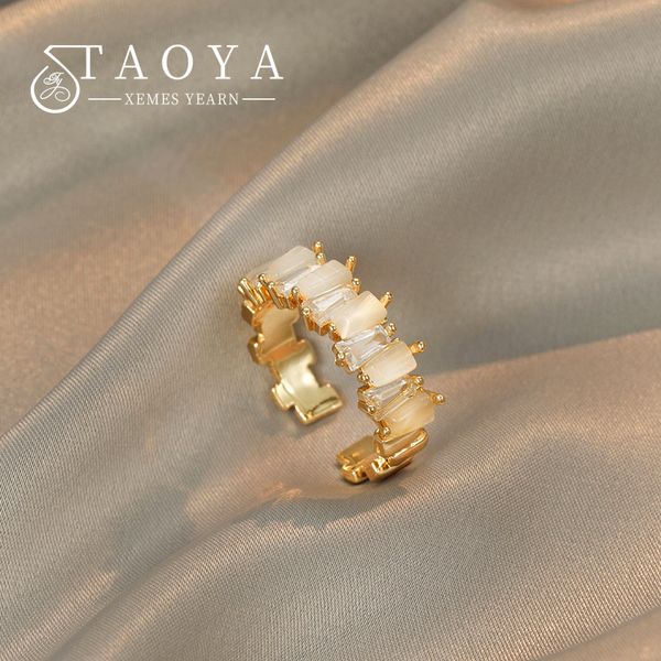 2022 new design opals zircon juxtaposed with gold colour rings luxury jewelry party for women girls fashion set accessories gift, Silver
2022 new design opals zircon juxtaposed with gold colour rings luxury jewelry party for women girls fashion set accessories gift, Silver