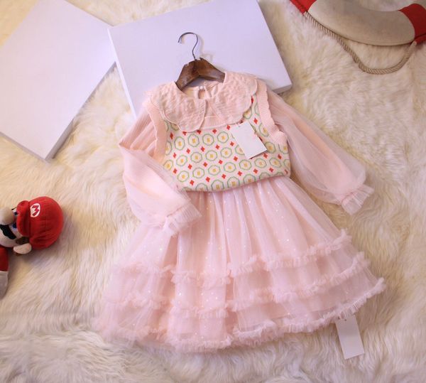 baby girls designer clothes set 2022 spring and autumn fashion pink green cotton spliced mesh long sleeve dress wool knit vest two pieces ki, White
baby girls designer clothes set 2022 spring and autumn fashion pink green cotton spliced mesh long sleeve dress wool knit vest two pieces ki, White