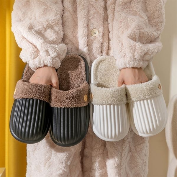 slippers strip cotton plush sandals women winter warm soft sole cloud eva slippers non slip thick platform waterproof slides 220913, Black
slippers strip cotton plush sandals women winter warm soft sole cloud eva slippers non slip thick platform waterproof slides 220913, Black