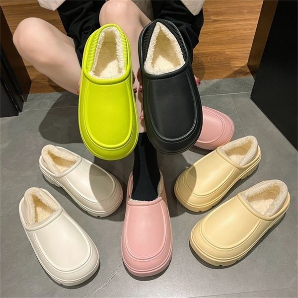 slippers women home eva waterproof plush slides plus velvet warm platform shoes couples house cotton two wear 220913, Black
slippers women home eva waterproof plush slides plus velvet warm platform shoes couples house cotton two wear 220913, Black