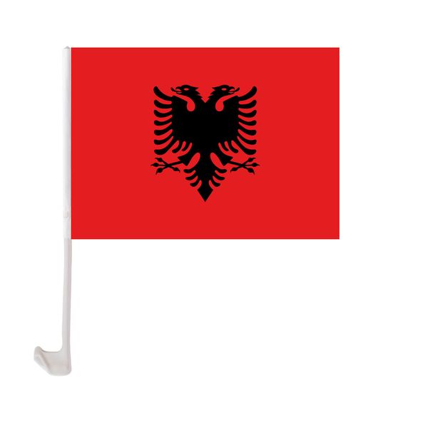 albania car flag 30x45cm window clip albanian flags polyester uv protection car decoration banner with flagpole
albania car flag 30x45cm window clip albanian flags polyester uv protection car decoration banner with flagpole