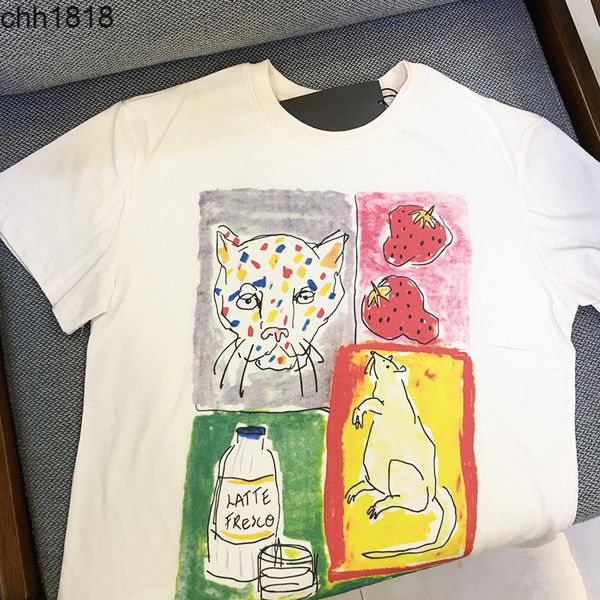 jiuskoli's new graffiti zoo leopard strawberry loose t-shirt women's net red same couple's clothes in 21 years, White
jiuskoli's new graffiti zoo leopard strawberry loose t-shirt women's net red same couple's clothes in 21 years, White