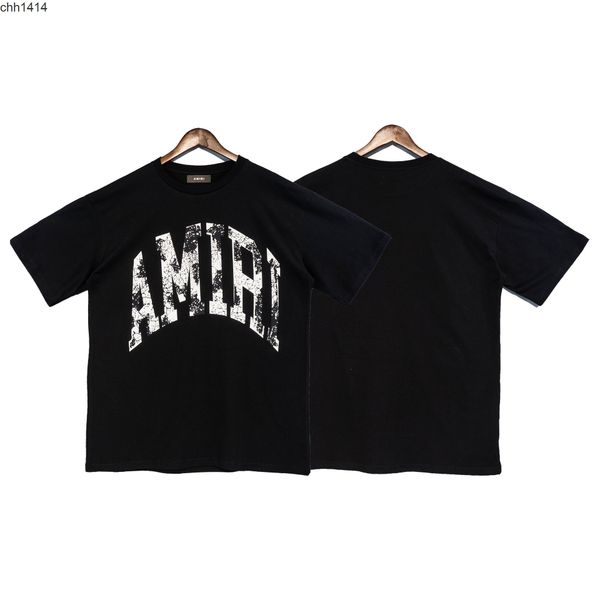 2022 fashion brand leather label burst letter print men's and women's short sleeve t-shirt, White;black
2022 fashion brand leather label burst letter print men's and women's short sleeve t-shirt, White;black