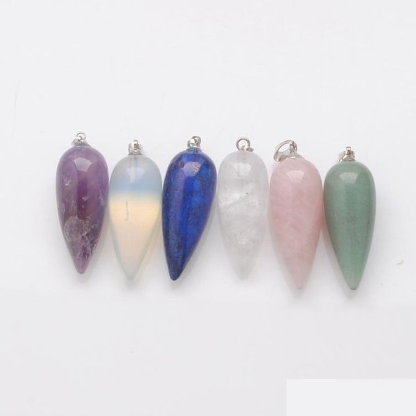 pendant necklaces fashion stone pendants women man jewelry drop-shaped natural gem amethyst lapis opal crystal drop delivery mjfashion dhvlm, Silver
pendant necklaces fashion stone pendants women man jewelry drop-shaped natural gem amethyst lapis opal crystal drop delivery mjfashion dhvlm, Silver