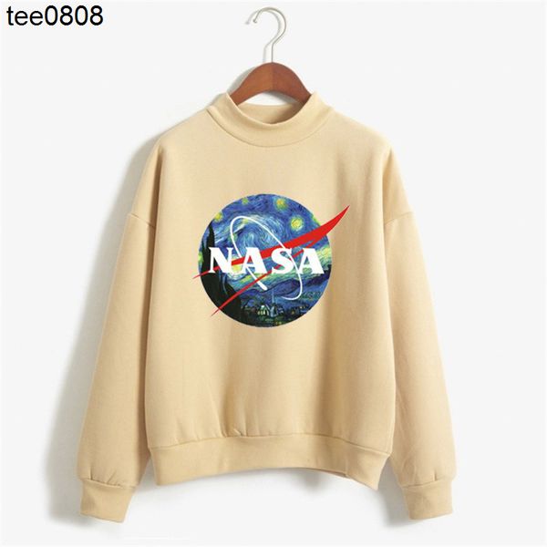 nasa's van gogh oil painting printed high collar sweater autumn and winter new round neck fashion sweater, White;black
nasa's van gogh oil painting printed high collar sweater autumn and winter new round neck fashion sweater, White;black