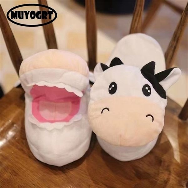slippers cows plush open mouth women winter warm home kawaii cute animal funny cartoon slides 220913, Black
slippers cows plush open mouth women winter warm home kawaii cute animal funny cartoon slides 220913, Black