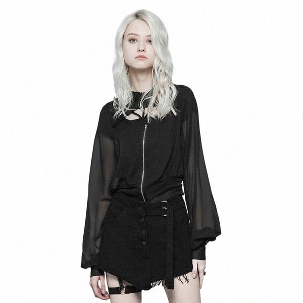 women's jackets women's jackets punk rave dark chiffon short coat with cap elastic mesh loose v collar handsome thin jacket k5r7#, Black;brown
women's jackets women's jackets punk rave dark chiffon short coat with cap elastic mesh loose v collar handsome thin jacket k5r7#, Black;brown