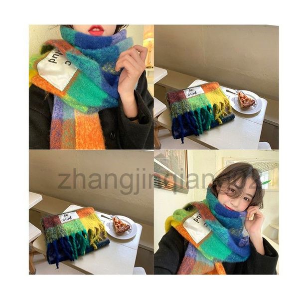 designer cashmere head acne studio scarf for woman mens autumn winter new fashion brands shawl rainbow tassel square couple warm bib scarf, Blue;gray
designer cashmere head acne studio scarf for woman mens autumn winter new fashion brands shawl rainbow tassel square couple warm bib scarf, Blue;gray